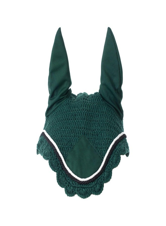 Equinavia Nord Ear Net - Hunter Green/Black - Horse - Image 2